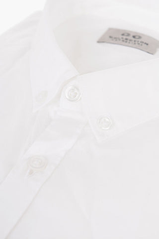 CC COLLECTION Camicia Button-down a Maniche Corte in Misto Cotone