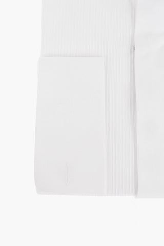 Cotton Tuxedo Shirt with Wing-tip Collar