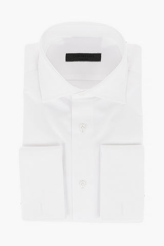Popeline Cotton Shirt with Standard Collar