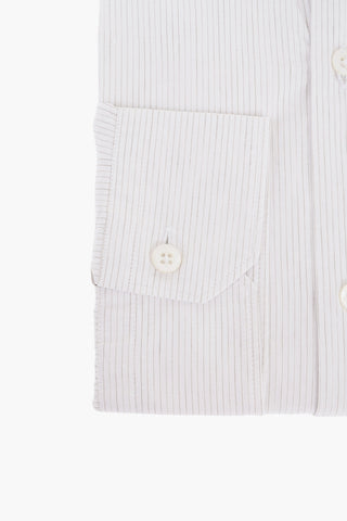 ID Camicia Slim Fit in Misto Cotone con Motivo Gessato
