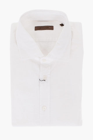 ID Jacquard Cotton Shirt with Standard Collar