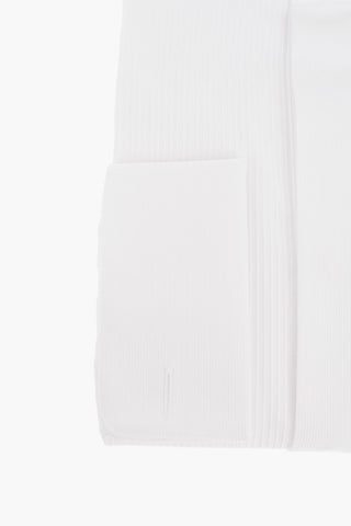 Camicia Tuxedo in Cotone con Collo Wing-tip