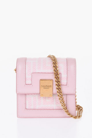 Chain Crossbody Mini Bag with Monogrammed Motif