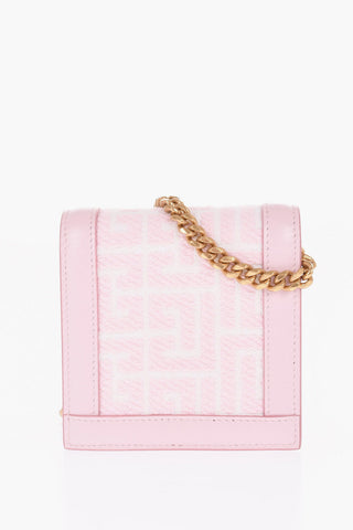 Chain Crossbody Mini Bag with Monogrammed Motif