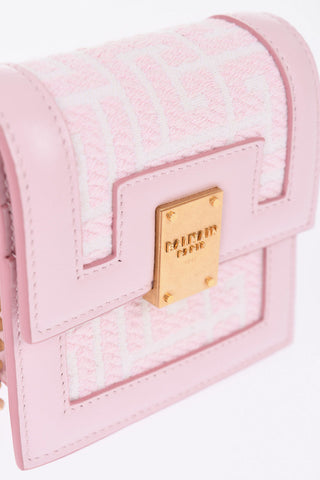 Chain Crossbody Mini Bag with Monogrammed Motif