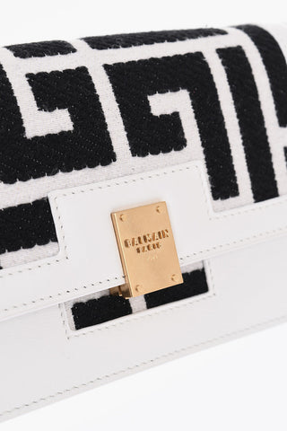 Logoed Flap Bag with Chain Strap
