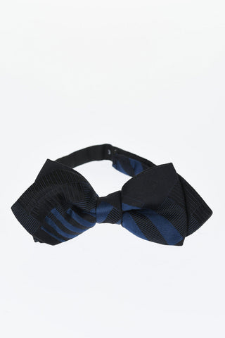 Striped Silk Bow Tie