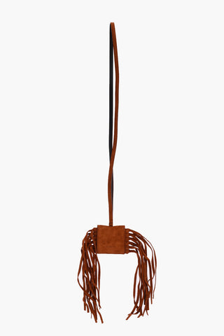 Suede NETFLIX Necklace Key Holder With Fringes