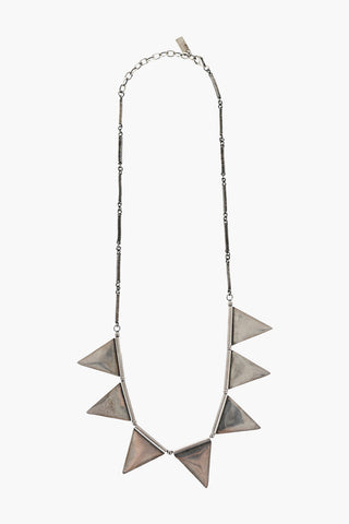 Oxyde Effect TRIANGLE Brass Necklace