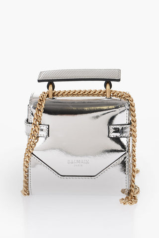 Mirror-effect Leather BBUZZ Mini Bag