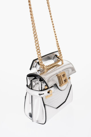 Mirror-effect Leather BBUZZ Mini Bag