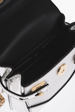Mirror-effect Leather BBUZZ Mini Bag