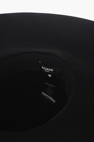 Large Felt Hat with Contrasting Band