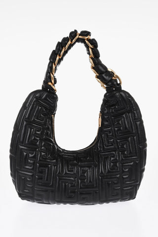 Quilted Shoulder Bag with Monogram