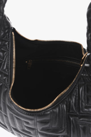 Quilted Shoulder Bag with Monogram