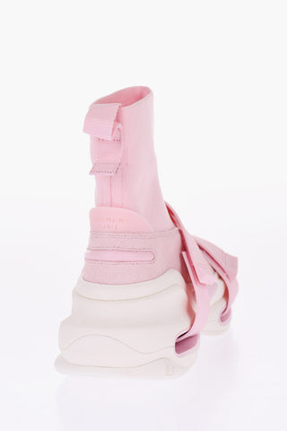High-Top Sock Sneakers with Strap Closure