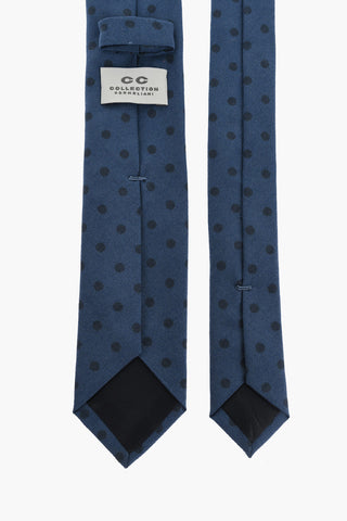 CC COLLECTION Polka Dot Patterned Wool Tie