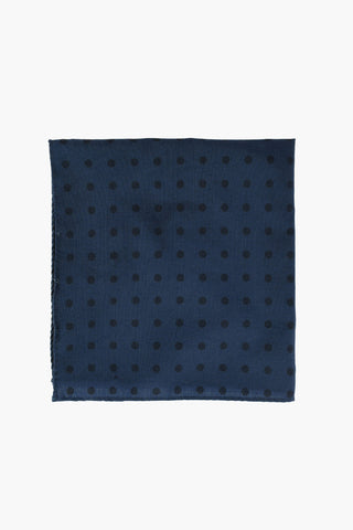 CC COLLECTION Polka Dot Patterned Wool Pocket Square