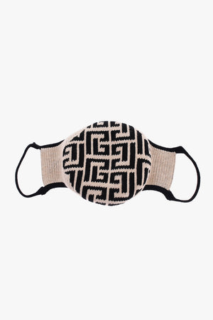 Mascherina in Misto Cotone con Monogram