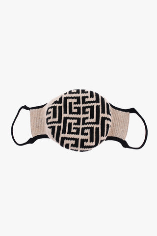 면 혼방 마스크 모노그램