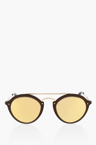 Aviator Detailed Mirrored Sunglasses