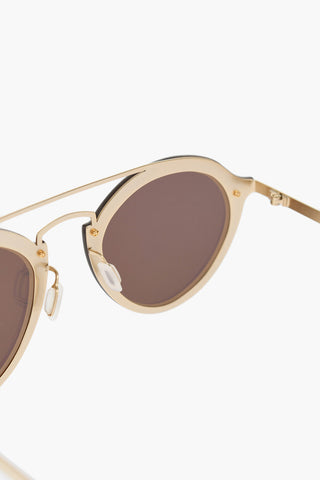 Aviator Detailed Mirrored Sunglasses