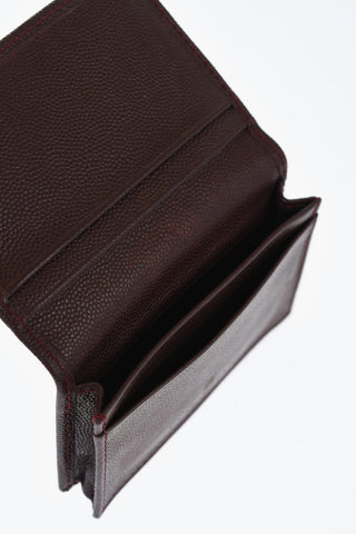 Grain de Poudre Leather Bifold Card Holder