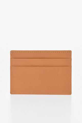Leather Card Holder with Contrasting Detail