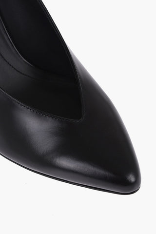 Leather Pumps With Slingbak 8 cm