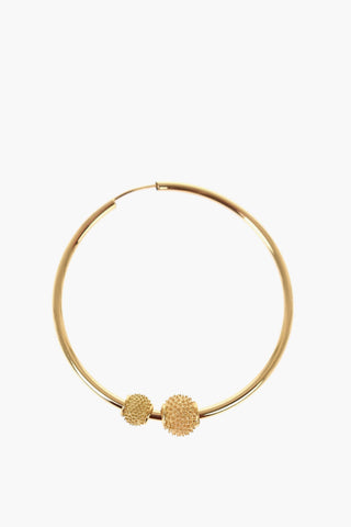 18KT Gold Single Hoop Earring