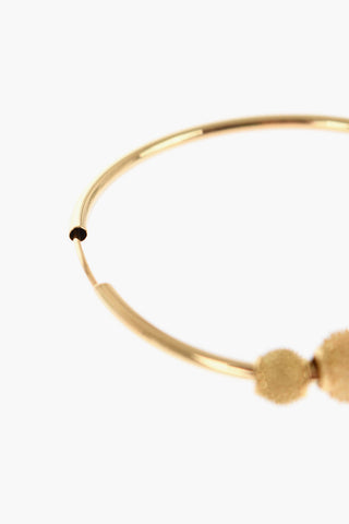 18KT Gold Single Hoop Earring