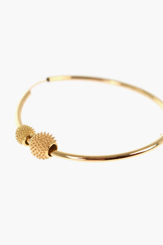 18KT Gold Single Hoop Earring