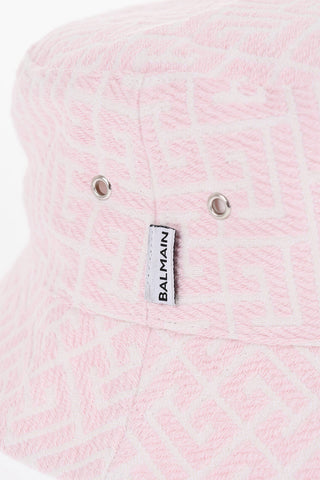 Embroidered Monogram Bucket Hat