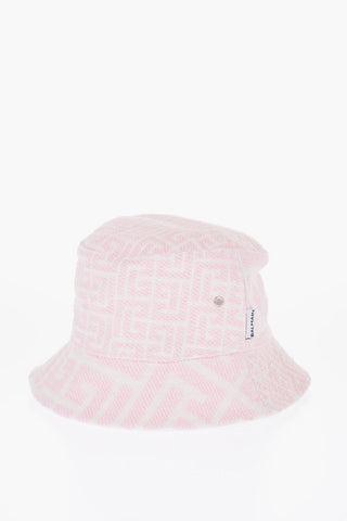 Jacaquard Bucket Hat with Monogrammed Motif
