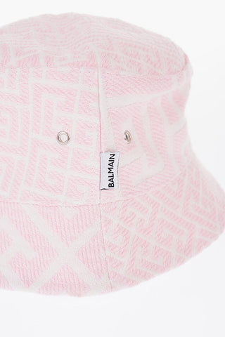 Jacaquard Bucket Hat with Monogrammed Motif