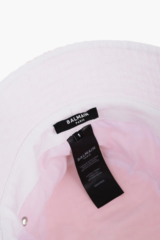 Jacaquard Bucket Hat with Monogrammed Motif