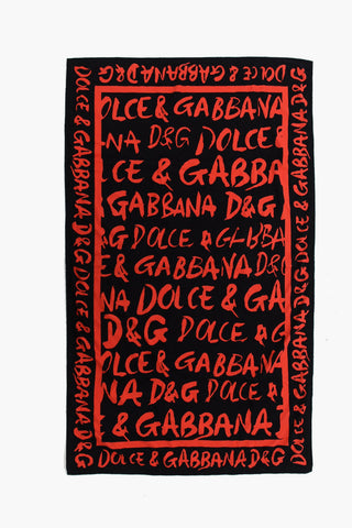 Velvet Waist Bag and Towel Set with Logo Print