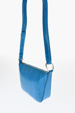 Eelskin Shoulder Bag with Zip Closure