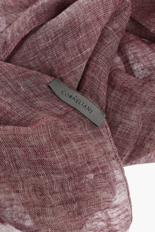 Foulard a Tinta Unita In Lino con Frange