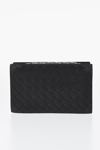 Woven Leather Business Case with Inner Coin-holder