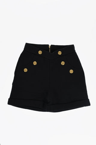 Shorts a Vita Alta con Zip sul Retro
