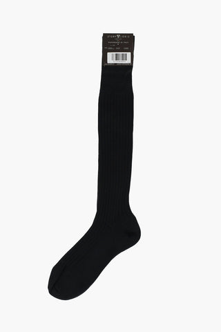 Ribbed Solid Color Long Socks