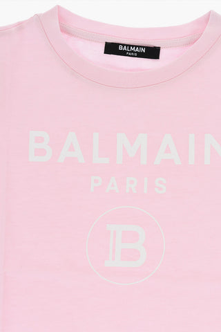 T-Shirt Girocollo con Stampa Logo