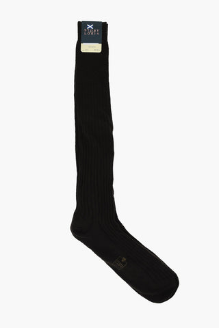 Ribbed Solid Color Long Socks
