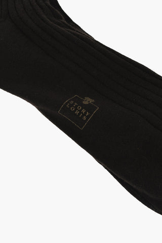 Ribbed Solid Color Long Socks