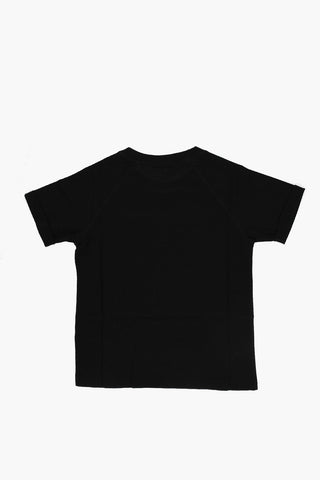 Short Sleeved T-shirt With Velvet Logo