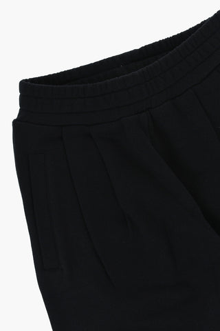 Joggers Felpati con Pinces Frontali