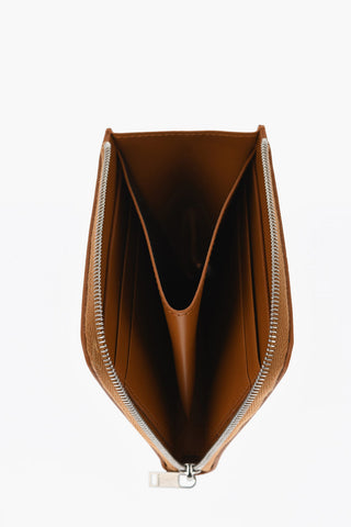 Leather PALM Wallet with Zipped Closure