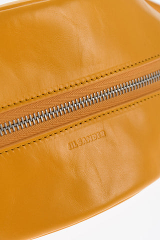 Leather TACO Crossbody Bag with Zip Closure
