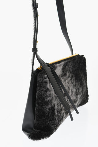 Borsa a Spalla EMPIRE in Shearling con Tracolla Regolabile